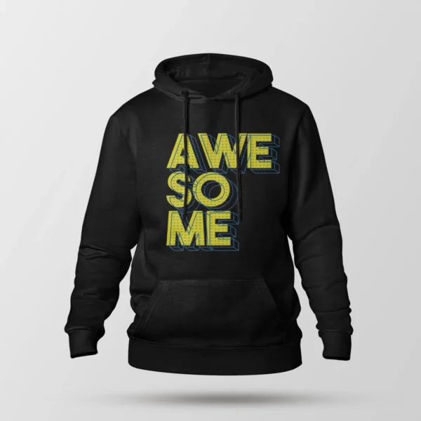 هودی نوشته سه بعدی Awesome