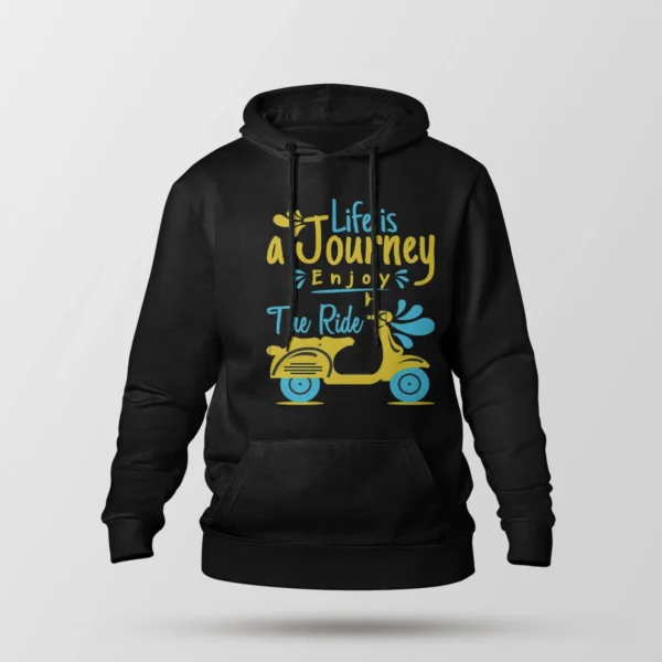 هودی اسکوتر طرح Life Is A Journey Enjoy The Ride