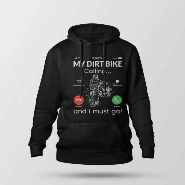 هودی موتورسواری طرح My Dirt Bike Calling