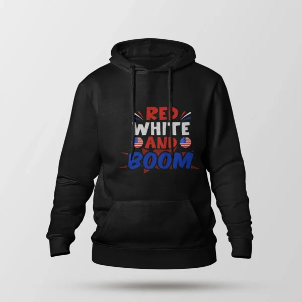 هودی بامزه طرح Red White And Boom