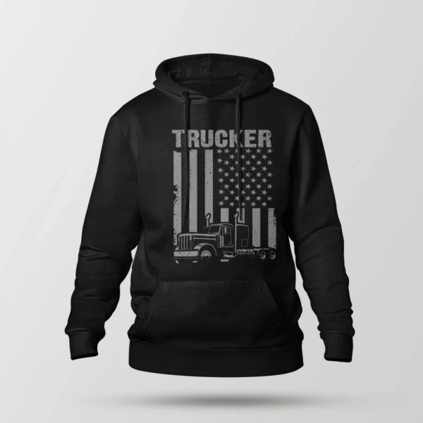 هودی کامیون‌ران طرح Trucker Flag