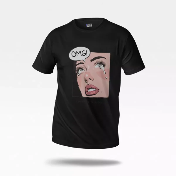 تیشرت دخترانه طرح OMG