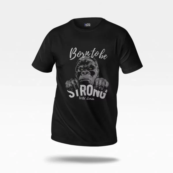 تیشرت گوریل طرح Born To Be Strong