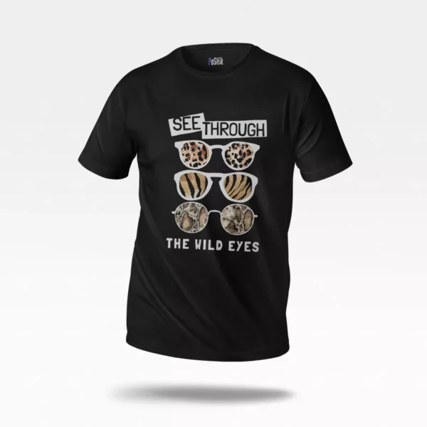 تیشرت عینک طرح Wild Eyes