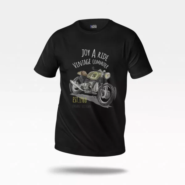 تیشرت موتورسواری طرح Vintage Commuter