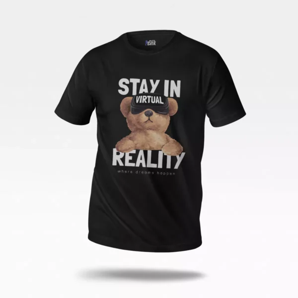 تیشرت خرس گیمینگ طرح Virtual Reality