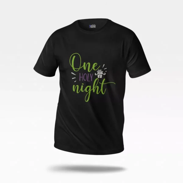 تیشرت کریسمس مذهبی طرح One Holy Night