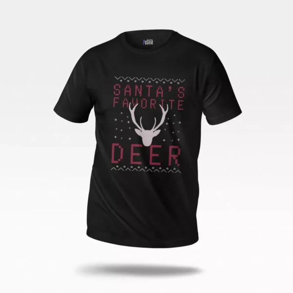 تیشرت کریسمس طرح Santa’s Favorite Deer