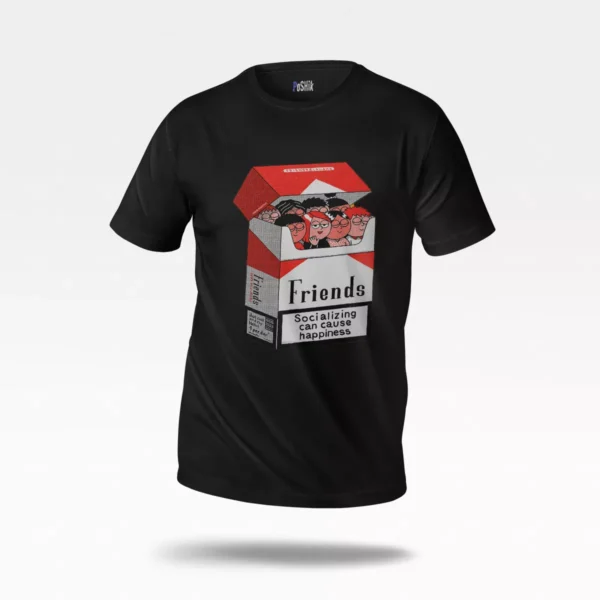 تیشرت سریال فرندز طرح پاکت سیگار (Friends)