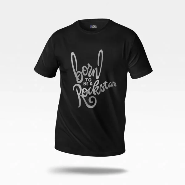 تیشرت موسیقی نوشته Born to Be a Rockstar