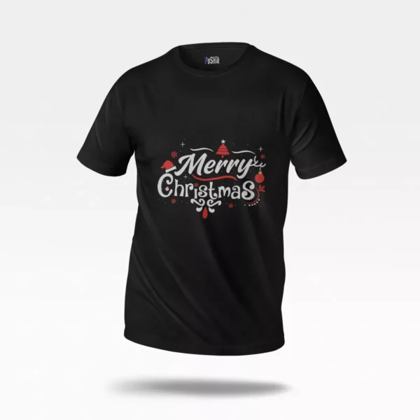 تیشرت کریسمس طرح تایپوگرافی Merry Christmas