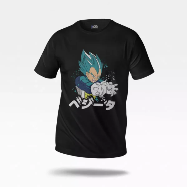 تیشرت انیمه دراگون بال طرح وجیتا بلو (Vegeta)