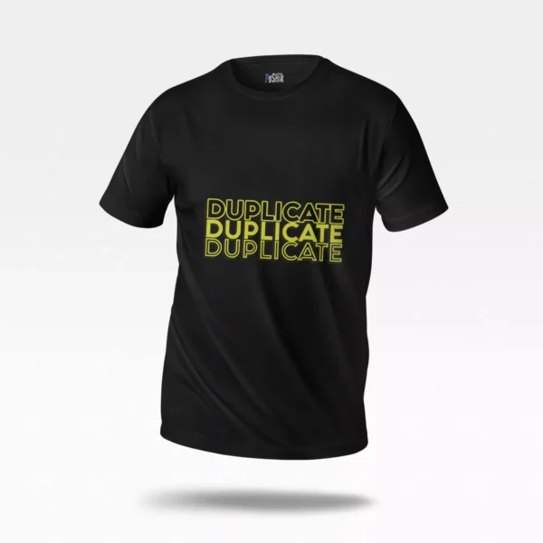 تیشرت تایپوگرافی Duplicate
