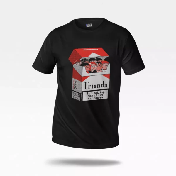 تیشرت سریال فرندز طرح پاکت سیگار (Friends)