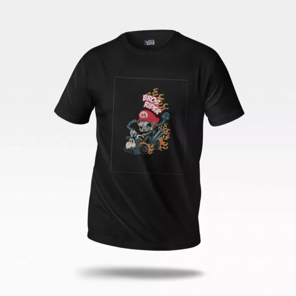 تیشرت سوپر ماریو طرح Bros Rider