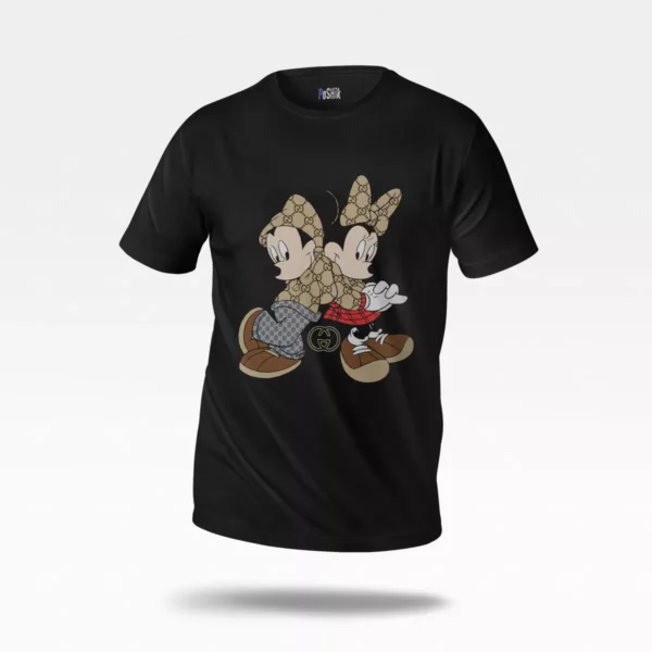 تیشرت میکی و مینی موس طرح لاکچری (Mickey & Minnie)