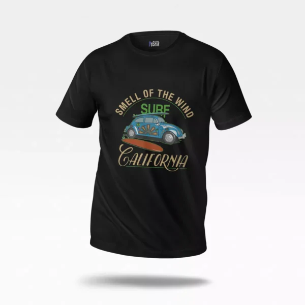 تیشرت طرح فولکس واگن Smell Of The Wind Surf California