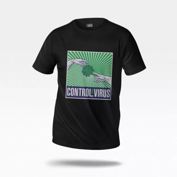 تیشرت مفهومی طرح Control The Virus