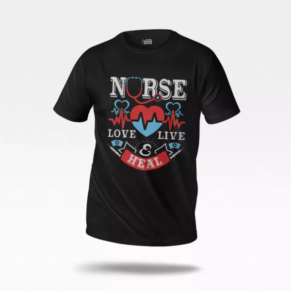 تیشرت پرستار طرح Love Live Heal