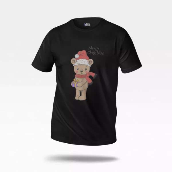 تیشرت خرس کریسمسی طرح Merry Christmas