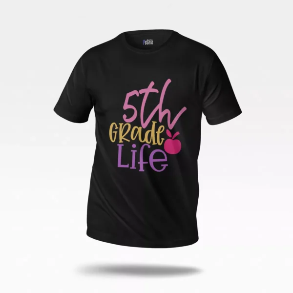 تیشرت مدرسه طرح 5th Grade Life