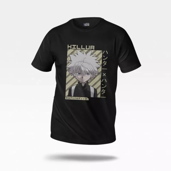 تیشرت انیمه هانتر ایکس هانتر طرح کیلوا خط‌خطی (Killua)