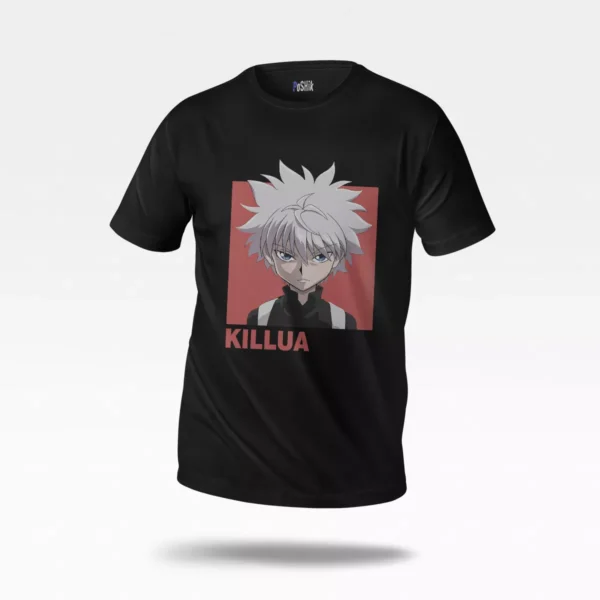 تیشرت انیمه هانتر x هانتر طرح چهره کیلوا (Killua)