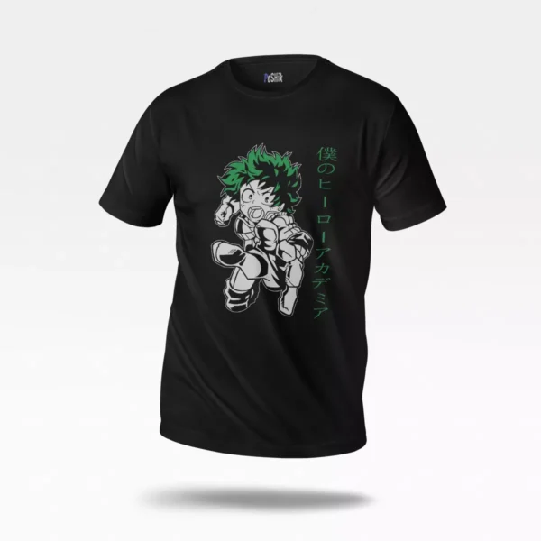 تیشرت انیمه My Hero Academia طرح ایزوکو سفید