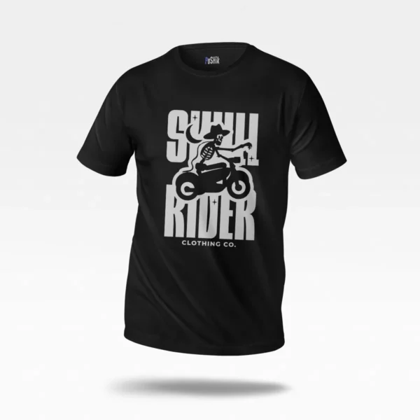 تیشرت اسکلت موتورسوار طرح Soul Rider
