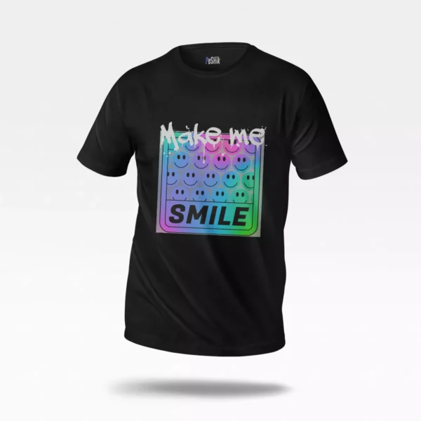 تیشرت طرح Smile با ایموجی