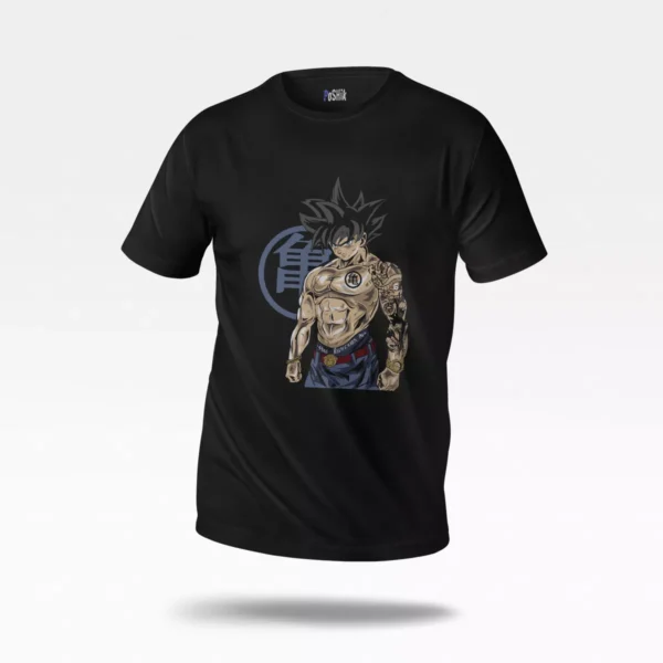 تیشرت انیمه دراگون بال طرح گوکو تتوودار (Goku)