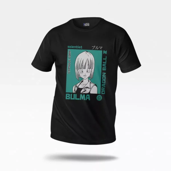 تیشرت انیمه دراگون بال طرح بولما (Bulma)