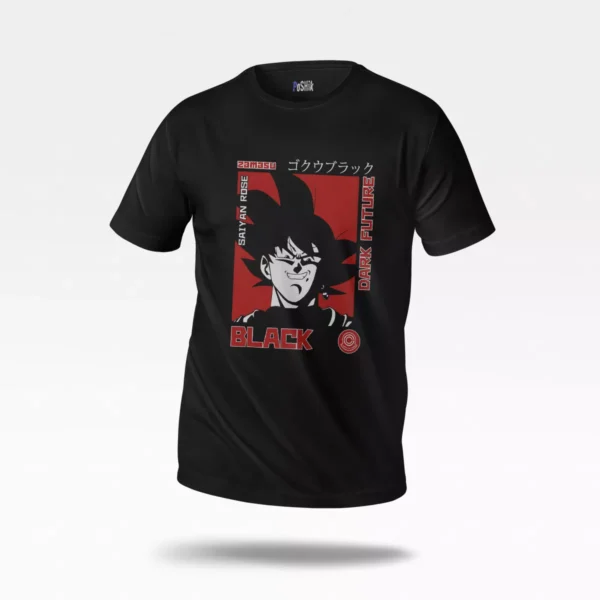 تیشرت انیمه دراگون بال طرح گوکو بلک (Goku Black)