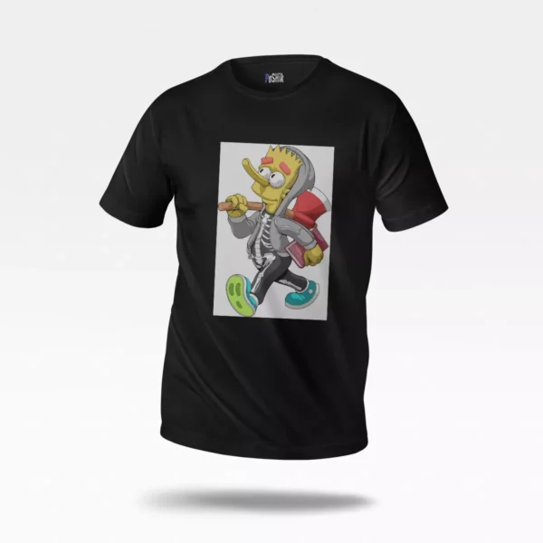 تیشرت بارت سیمپسون طرح اسکلت (Bart Simpson)