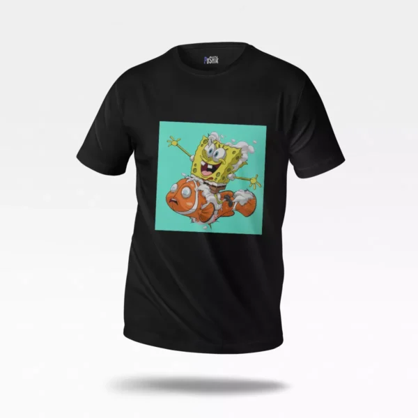 تیشرت باب اسفنجی طرح ماهی سرخپوستر (SpongeBob)