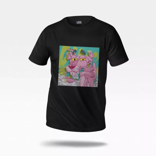 تیشرت پلنگ صورتی طرح کارتونی (Pink Panther)