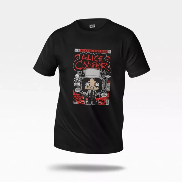 تیشرت آلیس کوپر طرح راک اند رول (Alice Cooper)