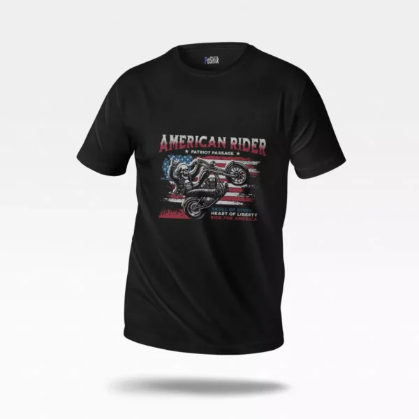 تیشرت موتورسیکلت طرح American Rider