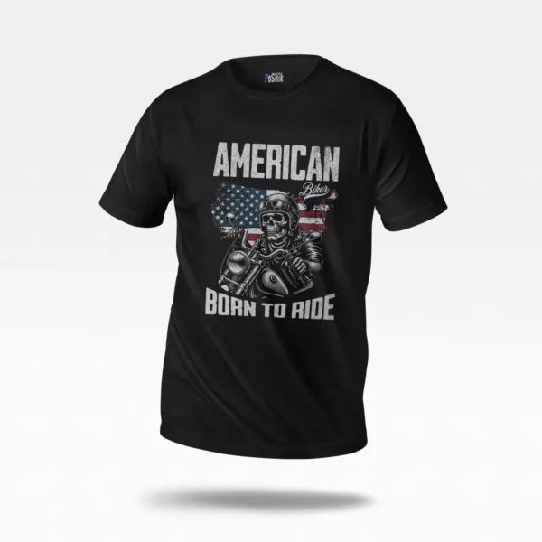 تیشرت موتورسیکلت طرح American Bike