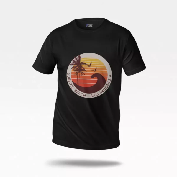 تیشرت ساحل بالی طرح Surfing Beach