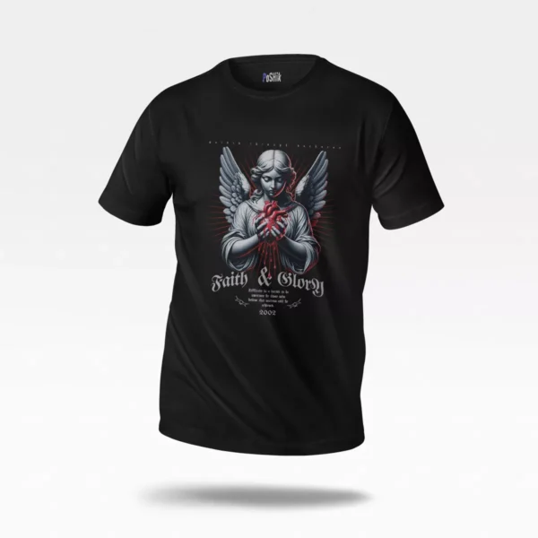 تیشرت فرشته طرح Faith And Glory