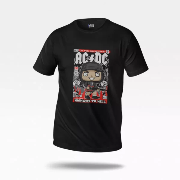 تیشرت AC/DC طرح Highway to Hell کارتونی (AC/DC)