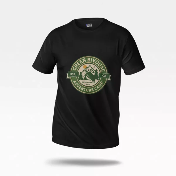 تیشرت کمپینگ طرح Green Bivouac