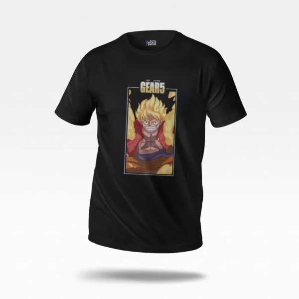 تیشرت انیمه وان پیس طرح لوفی گیر ۵ (Gear 5 Luffy)