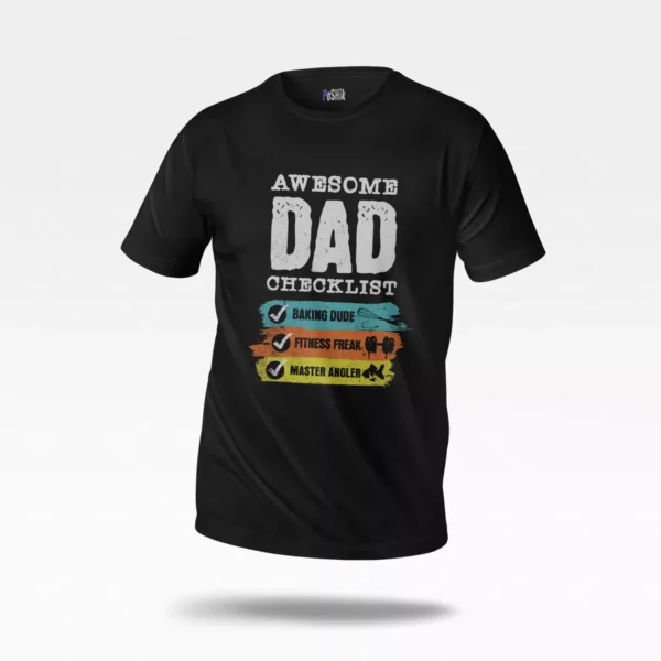 تیشرت پدر نوشته Awesome Dad Checklist