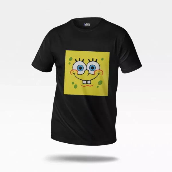 تیشرت باب اسفنجی طرح صورت کارتونی (SpongeBob)
