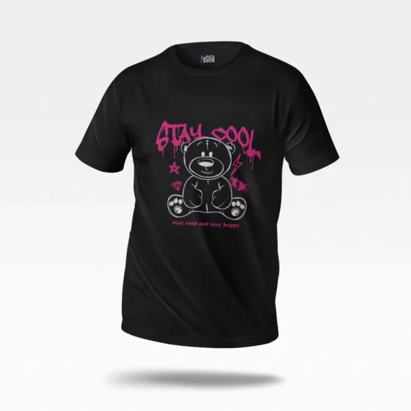 تیشرت خرس طرح Stay Cool