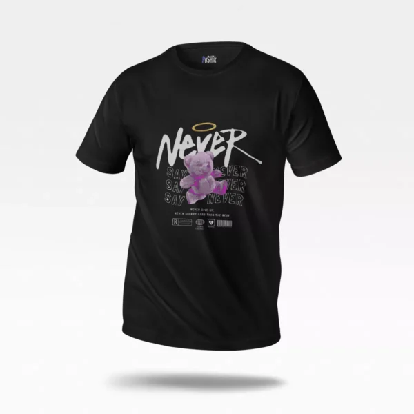 تیشرت خرس طرح Never Say Never