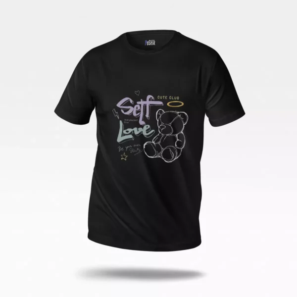 تیشرت خرس طرح Self Love Cute Club