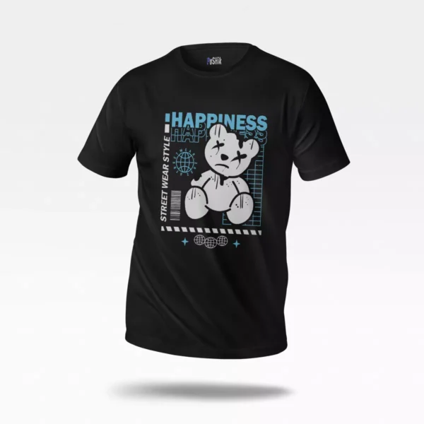 تیشرت طرح خرس عروسکی استریت‌ویر Happiness